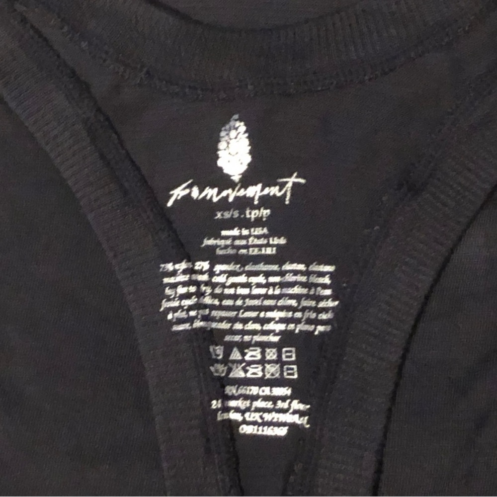 Free People Take You There Tank Black Size XS/S - Picture 7 of 16